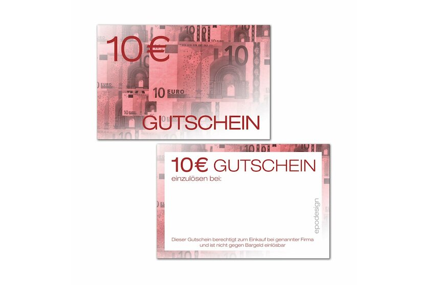 Geldgutscheine -10 &euro;-