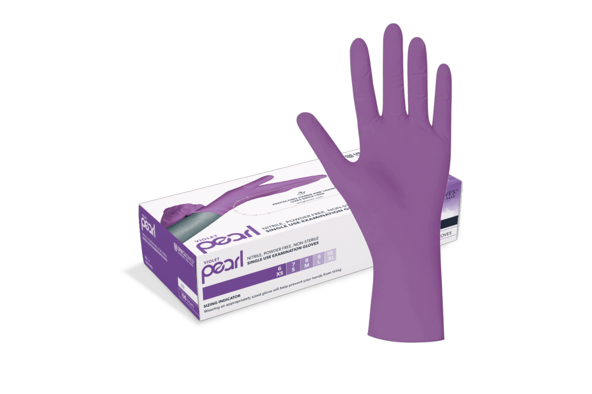 Unigloves VIOLET PEARL® Einweg-Untersuchungshandschuhe aus Nitril