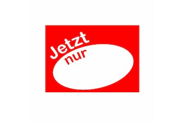 Werbeplakate DIN A4 -JETZT nur- rot/wei&szlig;, Querformat