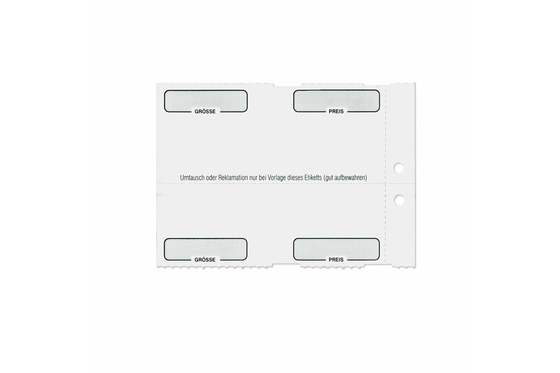 1.000, 75x50,8mm Thermotransfer Kartonetiketten, auf Rolle