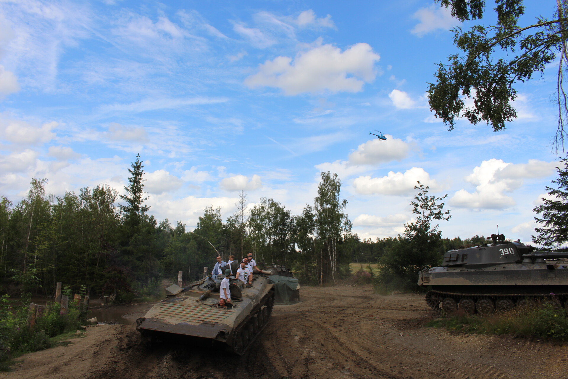 Mitfahren im Panzer