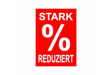 Werbeplakate DIN A4 -STARK REDUZIERT- rot/wei&szlig;