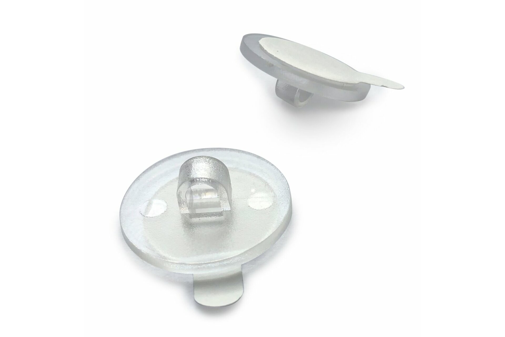 20 Deckenhaken zum Kleben, transparent 20 mm