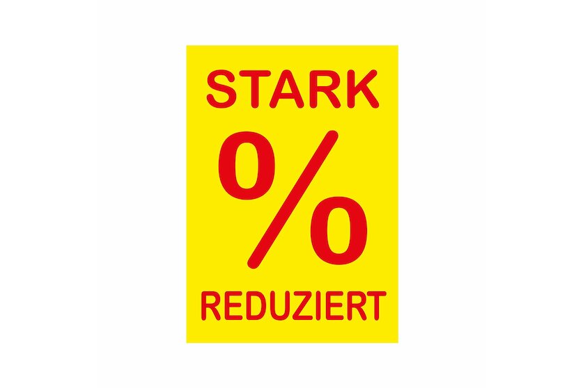 Werbeplakate DIN A4 -STARK REDUZIERT- gelb/rot