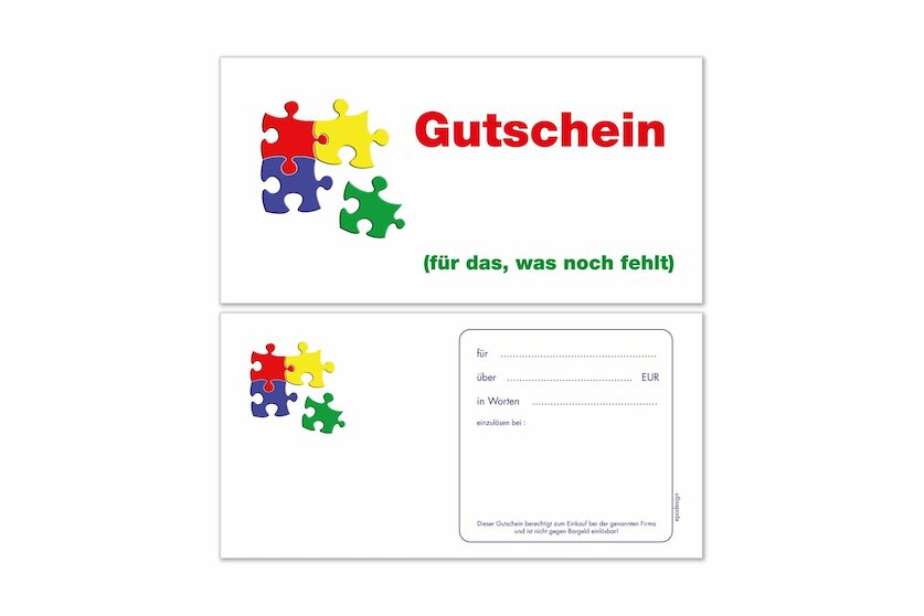 Geschenkgutscheine -Puzzle-