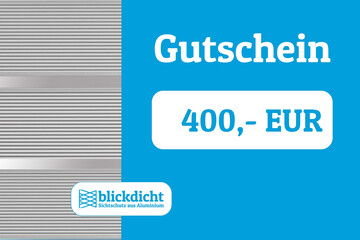 Blickdicht Wertgutschein zum Ausdrucken