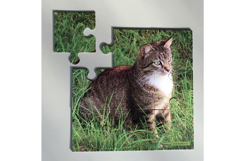 Katzenpirsch 9 Teile Puzzle-Freude auf 30 cm x 30 cm mit Impulsen zum Erinnern und Erzählen.