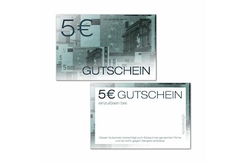 Geldgutscheine -5 &euro;-